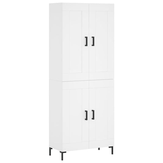 vidaXL Highboard White 69,5x34x180 cm Engineered Wood