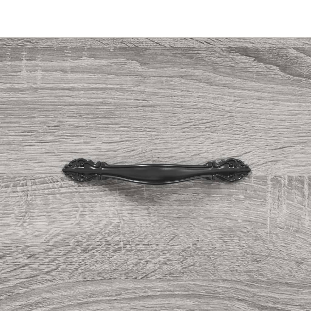vidaXL Highboard Grey Sonoma 69,5x34x180 cm Engineered Wood