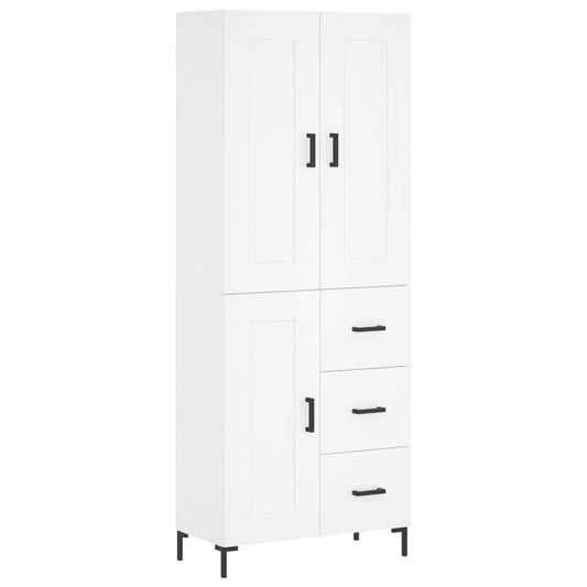 vidaXL Highboard White 69,5x34x180 cm Engineered Wood