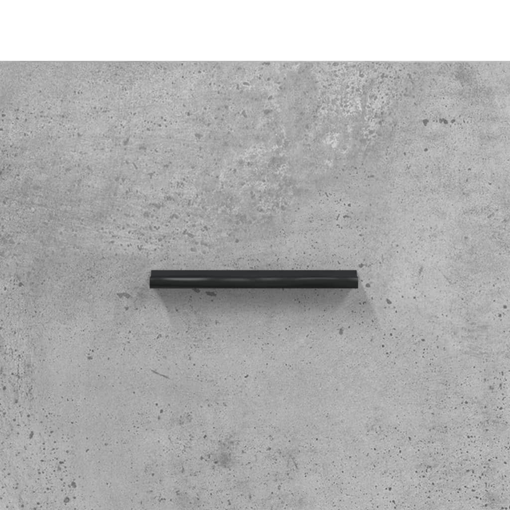 vidaXL Highboard Concrete Grey 69,5x34x180 cm Engineered Wood
