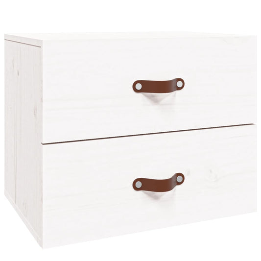 vidaXL Wall-mounted Bedside Cabinet White 50x36x40 cm