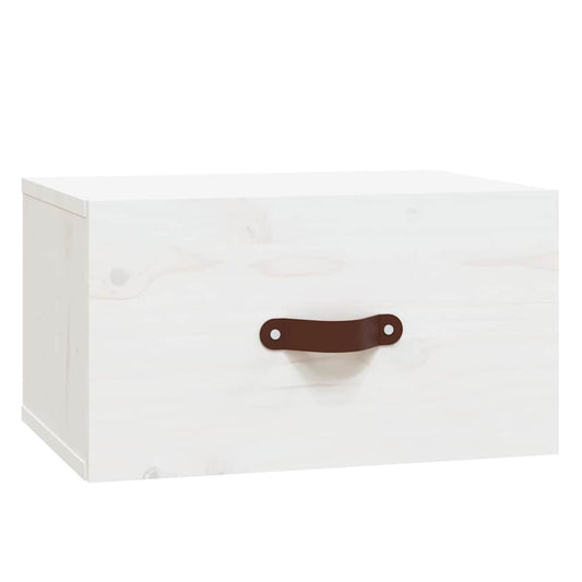 vidaXL Wall-mounted Bedside Cabinet White 40x29,5x22 cm
