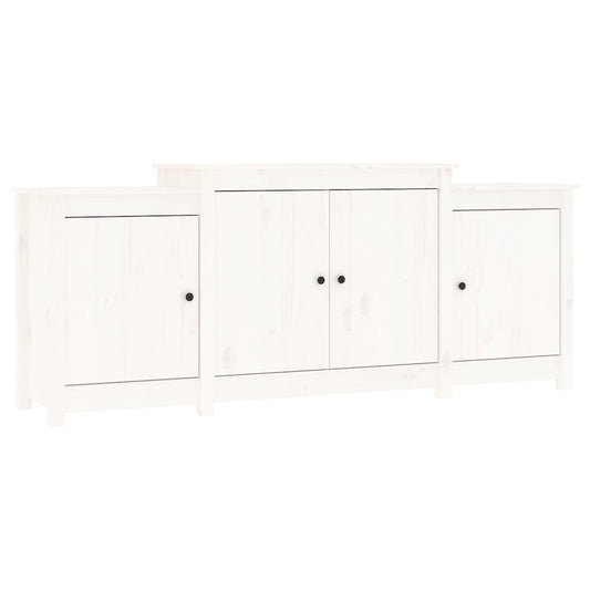 vidaXL Sideboard White 164x37x68 cm Solid Wood Pine
