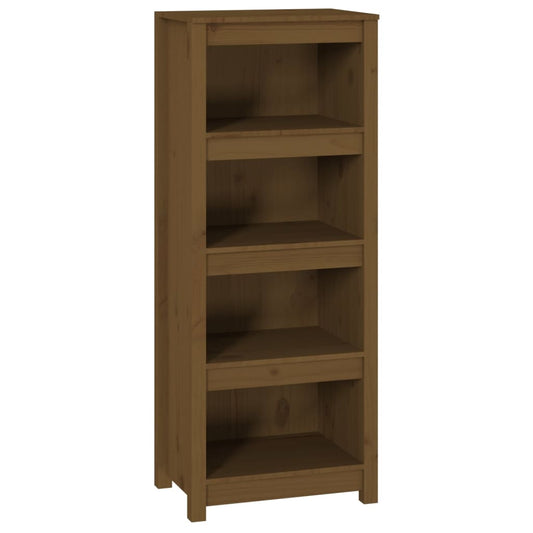 vidaXL Book Cabinet Honey Brown 50x35x125,5 cm Solid Wood Pine