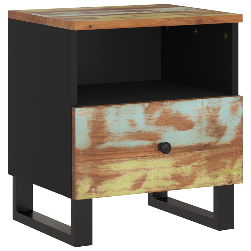 vidaXL Bedside Cabinets 2 pcs Solid Wood Reclaimed&Engineered Wood