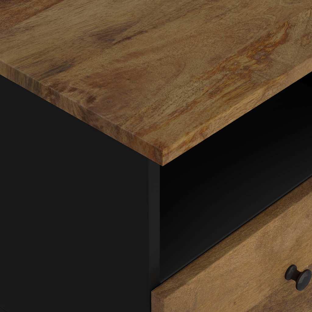 vidaXL Bedside Cabinet Solid Wood Mango&Engineered Wood