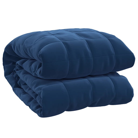 vidaXL Weighted Blanket Blue 200x225 cm 13 kg Fabric