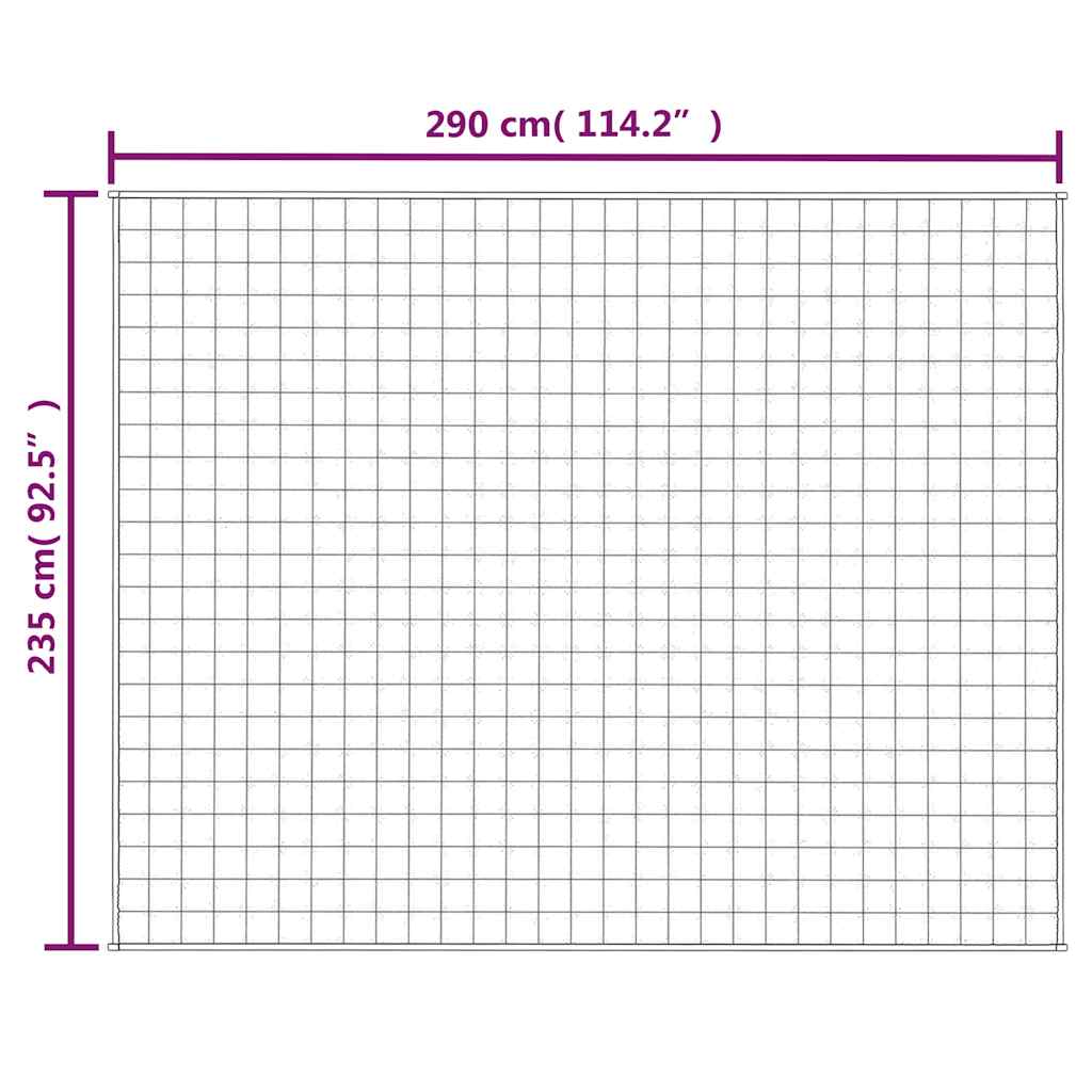 vidaXL Weighted Blanket Light Cream 235x290 cm 11 kg Fabric