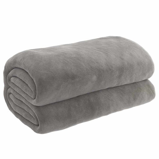 vidaXL Weighted Blanket with Cover Grey 138x200 cm Single 10 kg Fabric