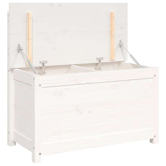 vidaXL Bench White 80x41x77 cm Solid Wood Pine