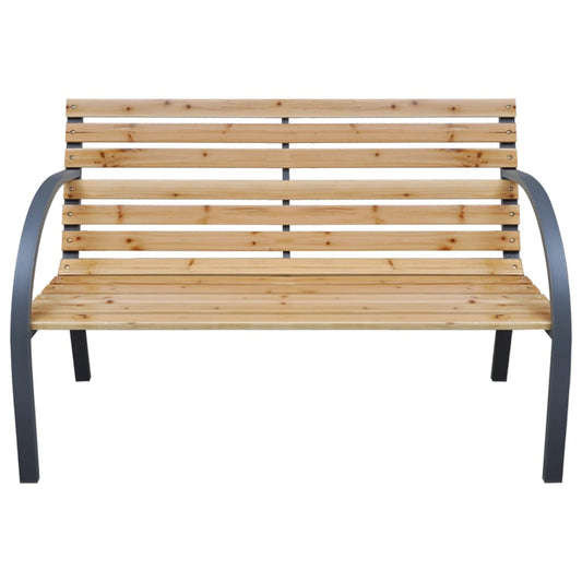 vidaXL Garden Bench 112 cm Solid Wood Fir