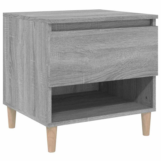 vidaXL Bedside Table Grey Sonoma 50x46x50 cm Engineered Wood