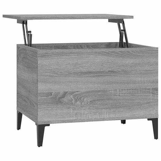 vidaXL Coffee Table Grey Sonoma 60x44,5x45 cm Engineered Wood