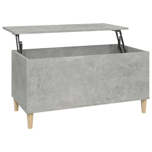 vidaXL Coffee Table Concrete Grey 90x44,5x45 cm Engineered Wood