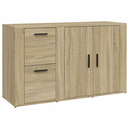 vidaXL Sideboard Sonoma Oak 100x33x59,5 cm Engineered Wood