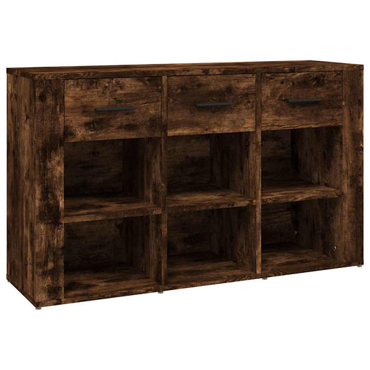 vidaXL Sideboard Smoked Oak 100x30x59,5 cm Engineered Wood