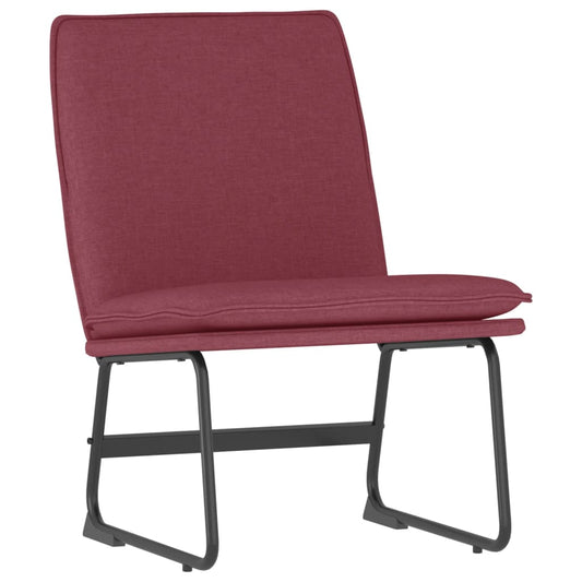 vidaXL Lounge Chair Wine Red 52x75x76 cm Fabric
