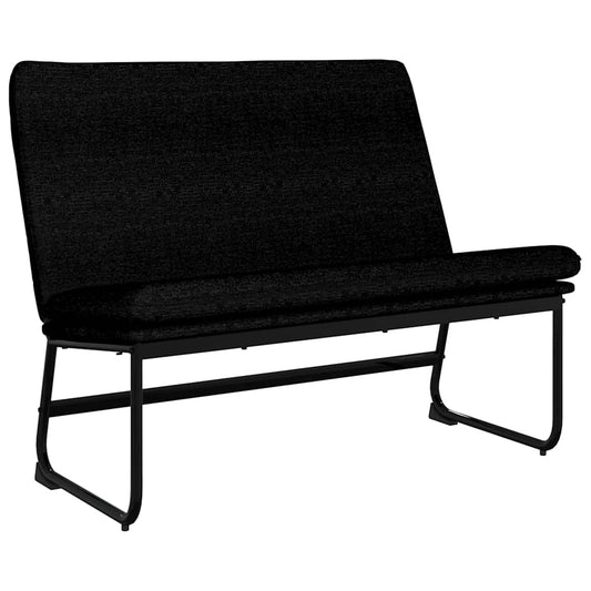 vidaXL Bench Black 100x75x76 cm Fabric