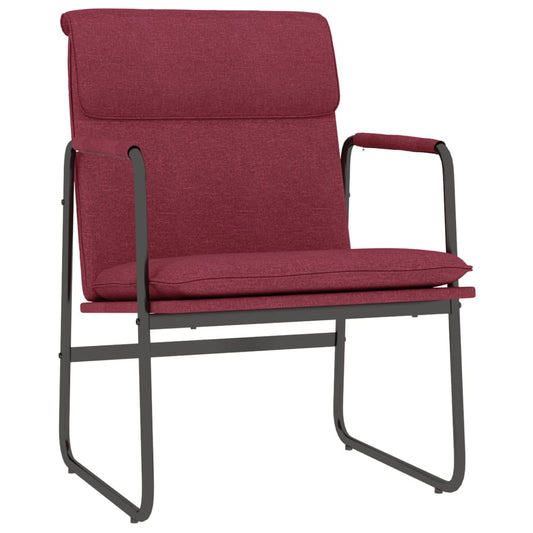 vidaXL Lounge Chair Wine Red 55x64x80 cm Fabric