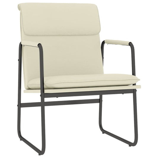 vidaXL Lounge Chair Cream 55x64x80 cm Faux Leather