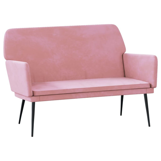 vidaXL Bench Pink 108x79x79 cm Velvet