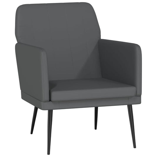 vidaXL Armchair Grey 61x78x80 cm Faux Leather