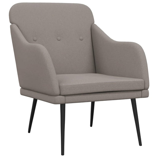 vidaXL Armchair Taupe 63x76x80 cm Fabric
