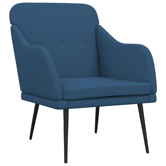 vidaXL Armchair Blue 63x76x80 cm Fabric