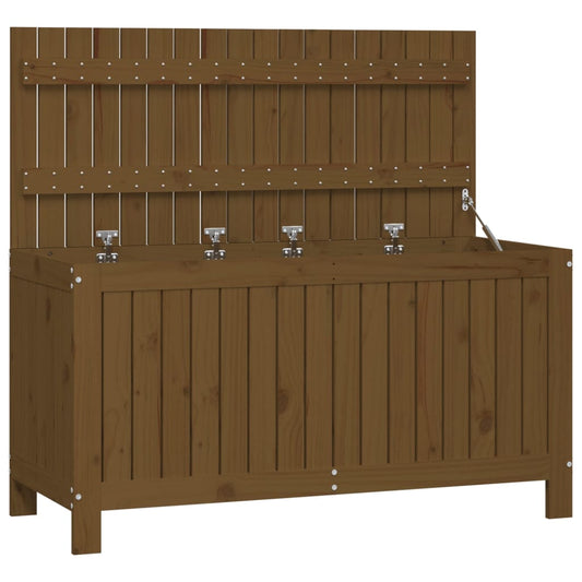 vidaXL Garden Storage Box Honey Brown 115x49x60 cm Solid Wood Pine