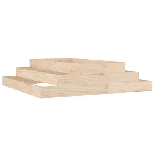 vidaXL Planter 110x110x27 cm Solid Wood Pine