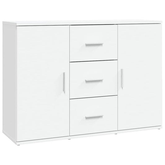 vidaXL Sideboard White 91x29,5x65 cm Engineered Wood