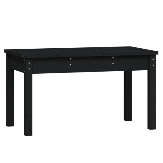vidaXL Garden Bench | Black | Solid Pine Wood | Compact | Sturdy | Garden Bench
