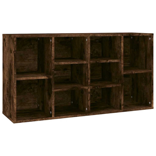 vidaXL Shoe Bench Smoked Oak 103x30x55 cm Engineered Wood