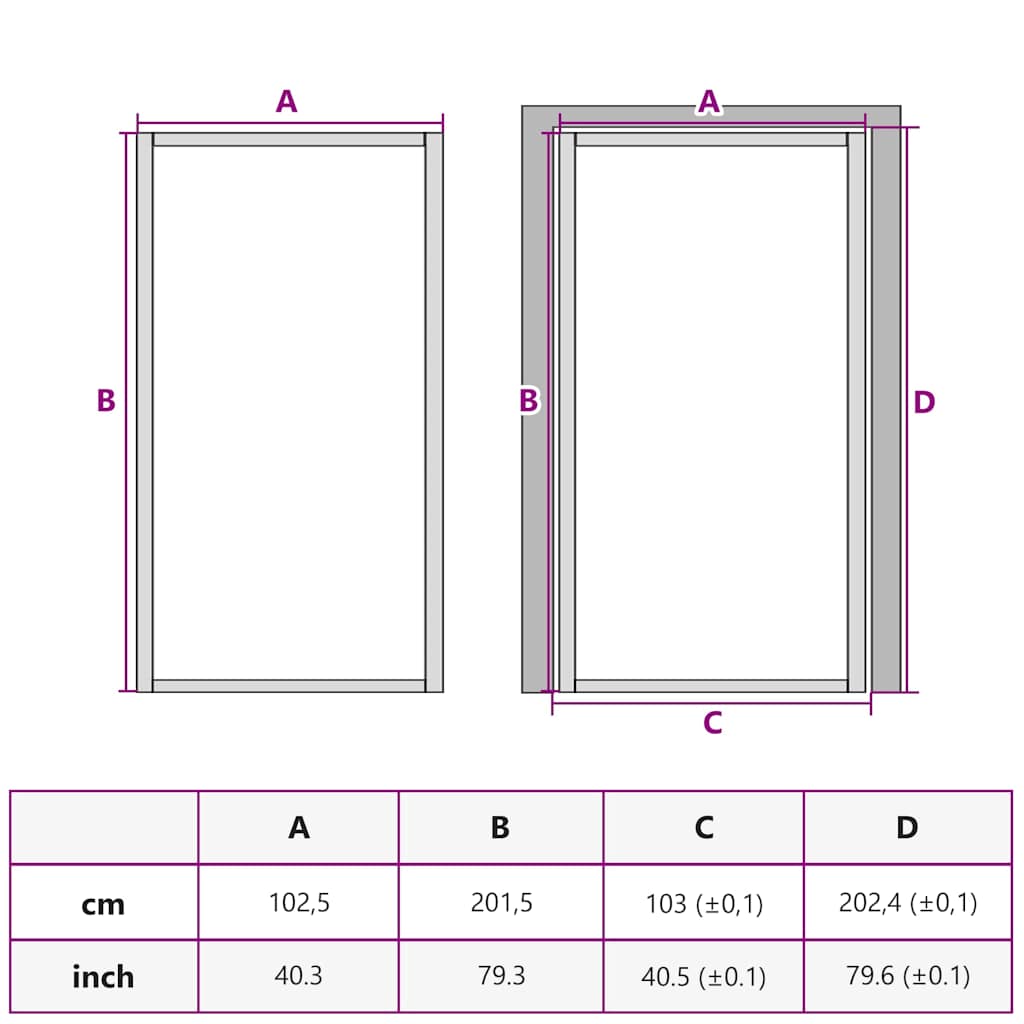 vidaXL Interior Door Black 102x201,5 cm Tempered Glass&Aluminium Slim