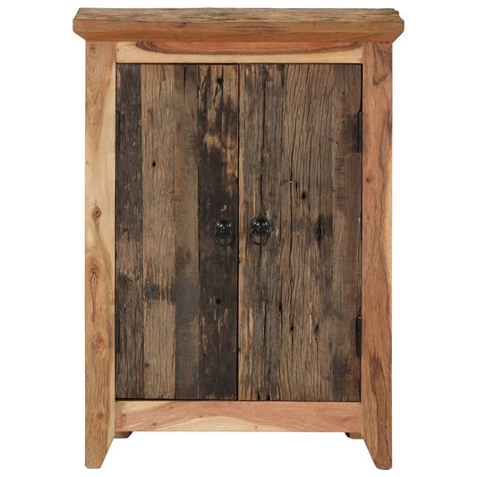 vidaXL Sideboard 55x33x75 cm Solid Wood Acacia and Reclaimed