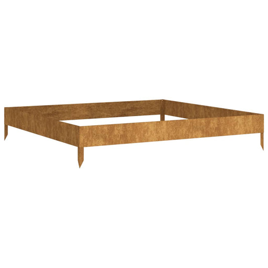 vidaXL Garden Raised Bed 100x100x18,5 cm Corten Steel