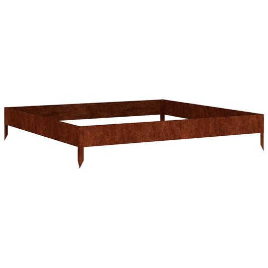 vidaXL Garden Raised Bed 100x100x18,5 cm Corten Steel