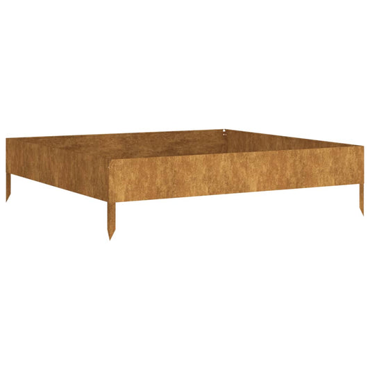 824514 vidaXL Garden Raised Bed 100x100x26 cm Corten Steel