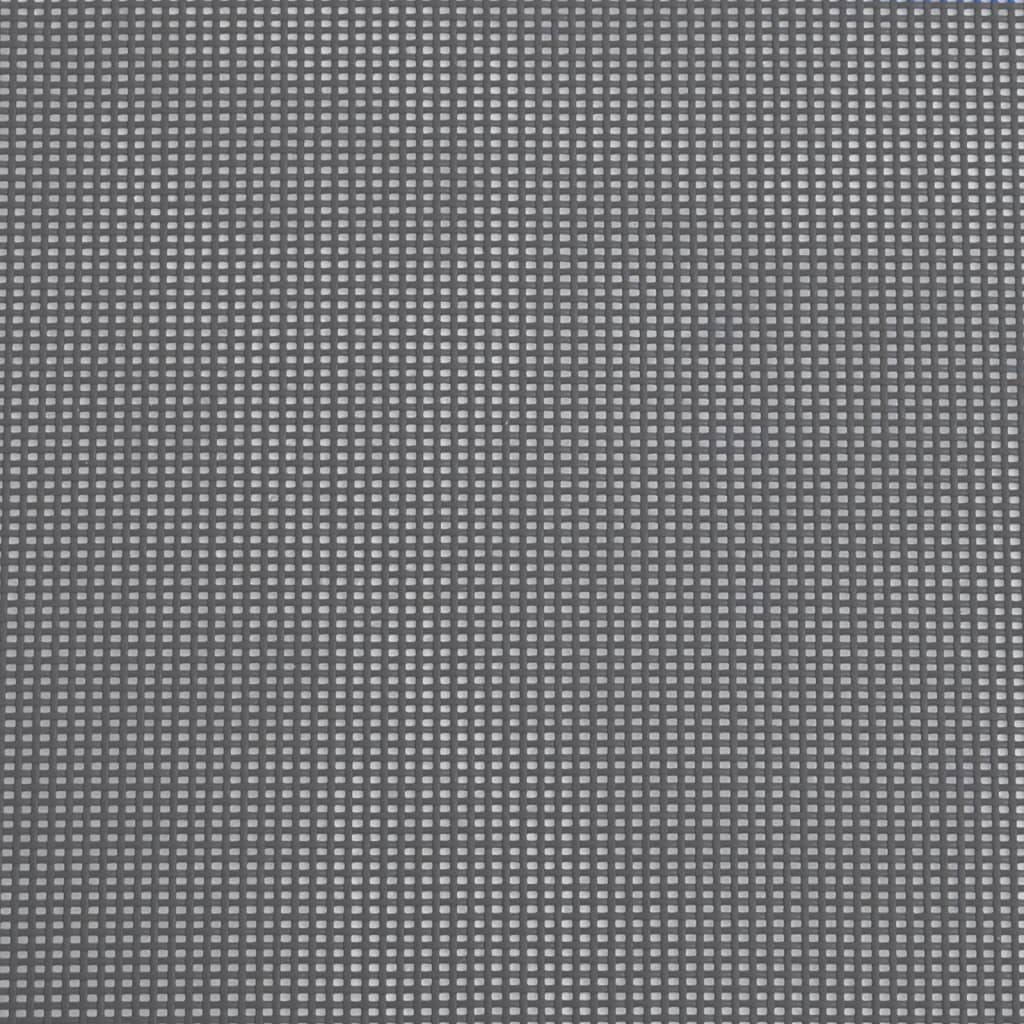 vidaXL Folding Beach Chairs 2 pcs Grey Textilene&Powder-coated Steel