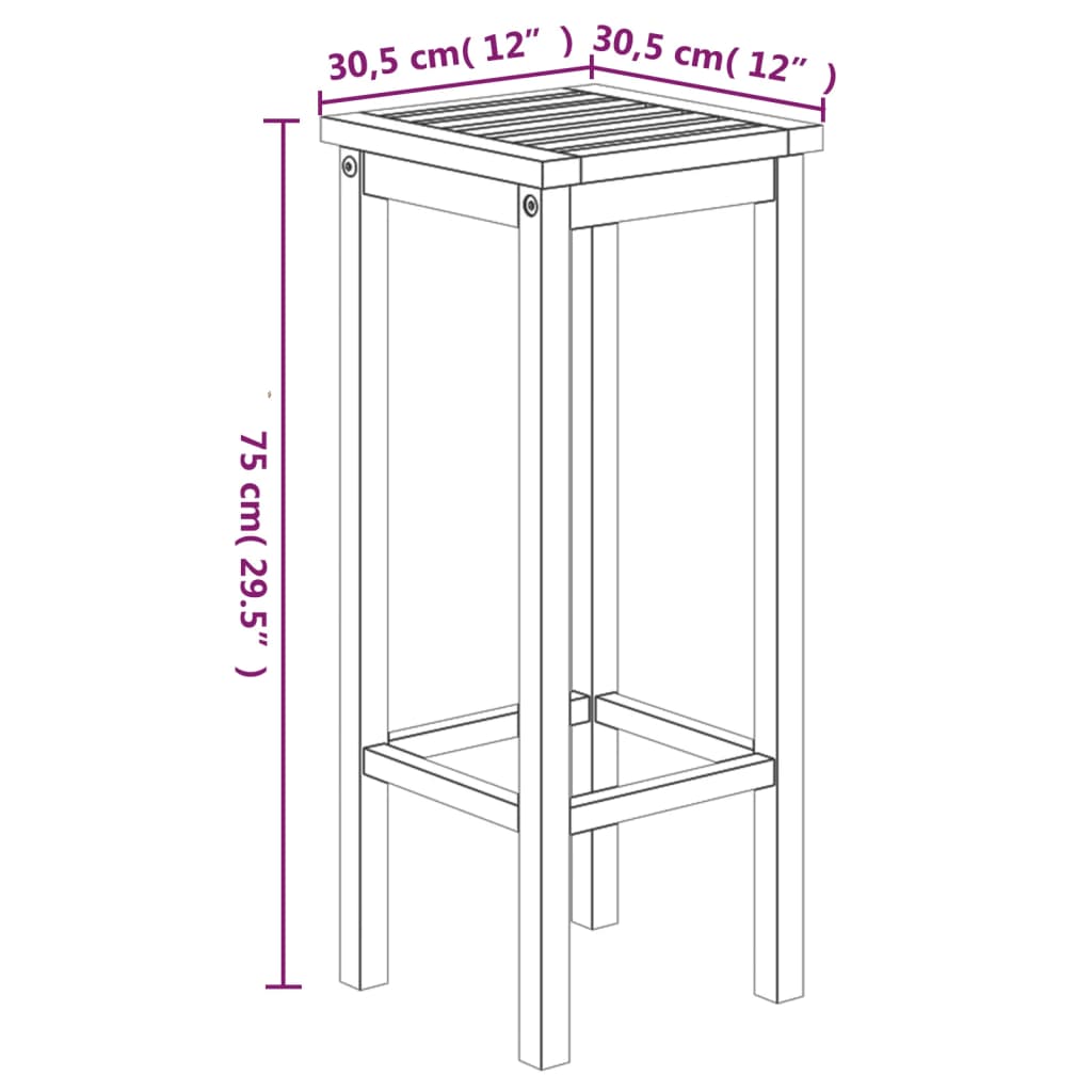 vidaXL Garden Bar Set | Natural Acacia Wood | Solid Acacia Wood | Medium