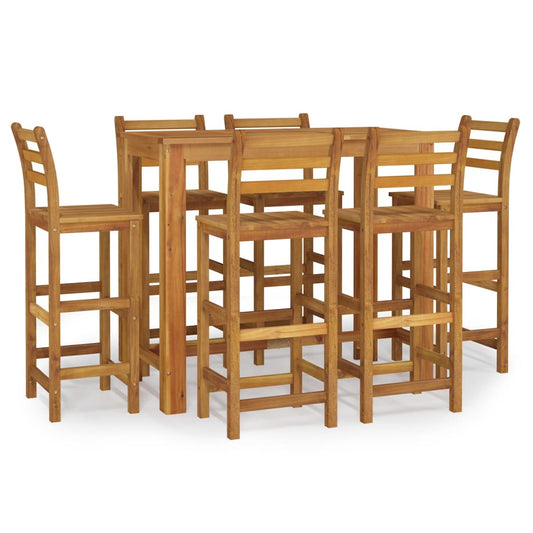 vidaXL Garden Bar Set | Natural Brown | Solid Acacia wood | Medium | Durable