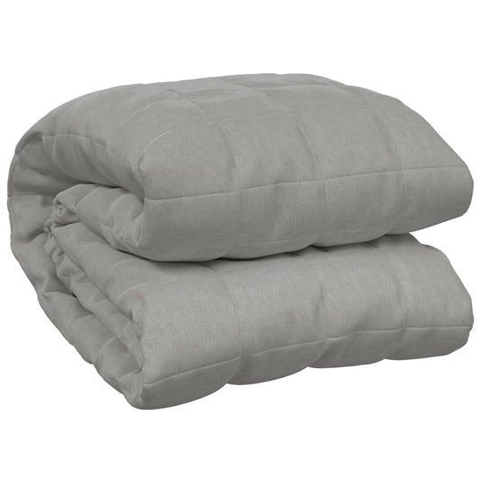 vidaXL Weighted Blanket Grey 220x230 cm 11 kg Fabric