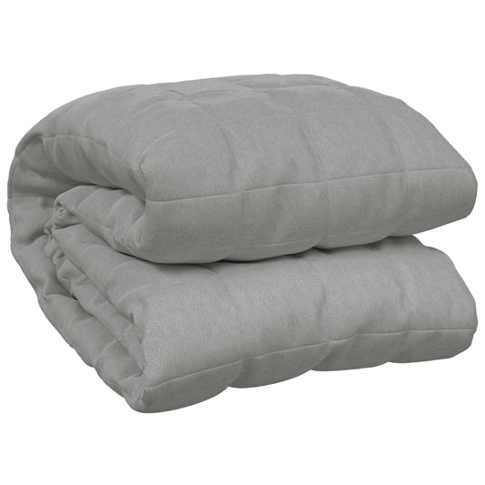 vidaXL Weighted Blanket Grey 220x240 cm 11 kg Fabric