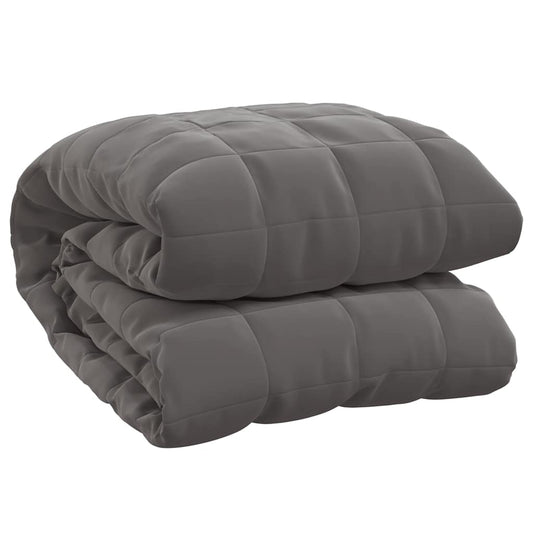 vidaXL Weighted Blanket Grey 220x240 cm 11 kg Fabric