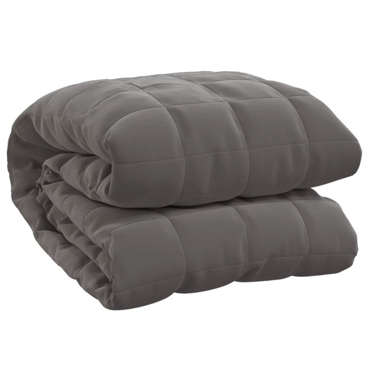 vidaXL Weighted Blanket Grey 220x240 cm 15 kg Fabric