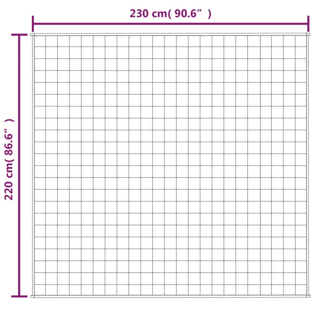 vidaXL Weighted Blanket Light Cream 220x230 cm 15 kg Fabric