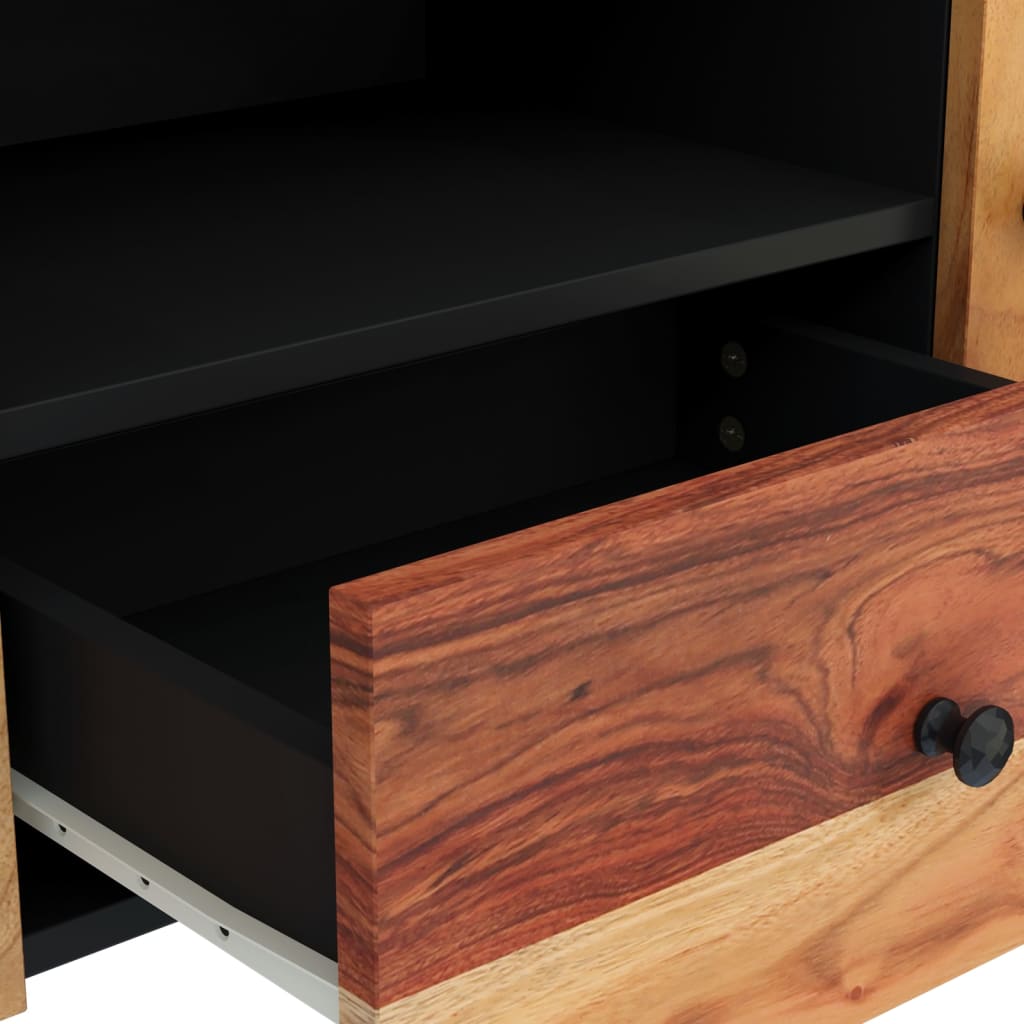 vidaXL TV Cabinet 105x33,5x46 cm Solid Wood Acacia&Engineered Wood