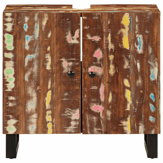 vidaXL Sink Cabinet 62x33x58 cm Solid Wood Reclaimed&Engineered Wood