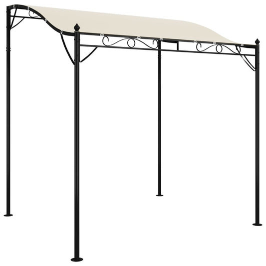 vidaXL Canopy Cream 2x2,3 m 180 g/m² Fabric and Steel