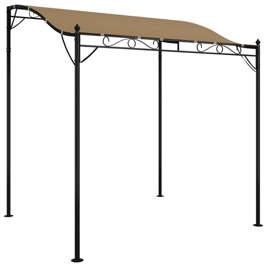 vidaXL Canopy Taupe 2x2,3 m 180 g/m² Fabric and Steel